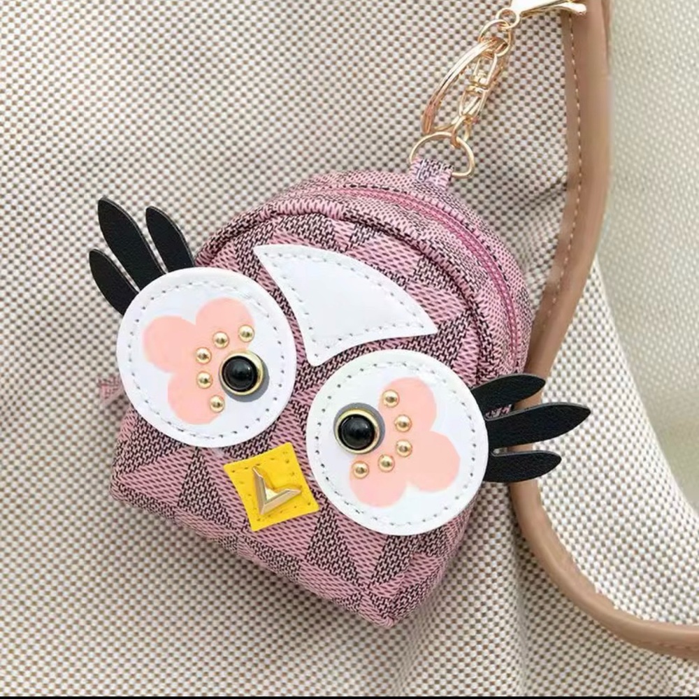 Cute Owl Coin Purse Keychain | Mini Wallet Pouch | Bag Charm